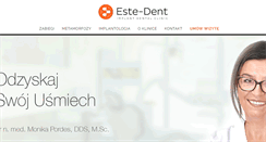 Desktop Screenshot of este-dent.pl