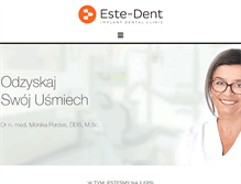 Tablet Screenshot of este-dent.pl